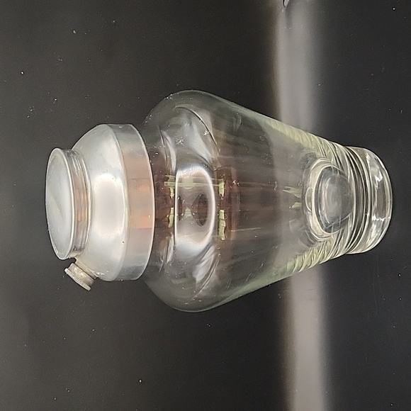 Vintage Art Deco Handblown Heavy Glass Cocktail Shaker 9" - Picture 3 of 13